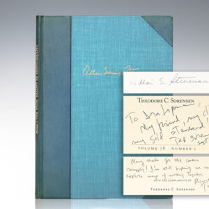 The Stark Reality of Responsibility. [WITH] Two Issues of Foreign Affairs: Loyal to a Fault? and America's First Post-Cold War President. [AND] Theodore Sorensen Autograph Note Signed.