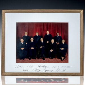 Rehnquist Supreme Court Signed Oversized Photograph.