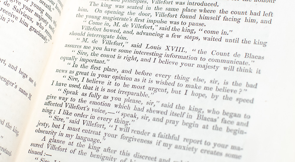 The Count of Monte-Cristo.