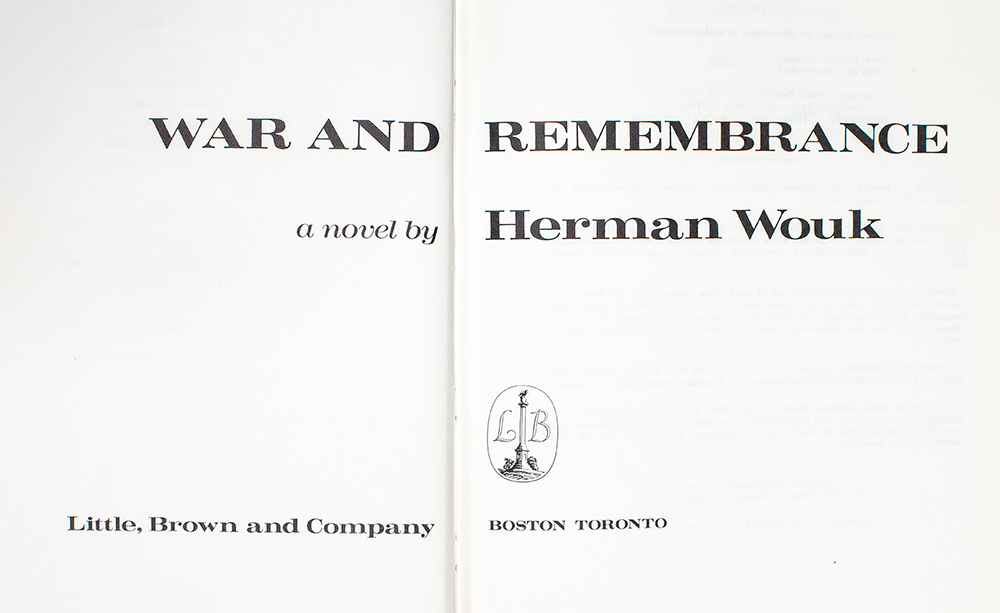War and Remembrance.