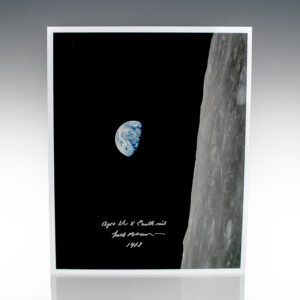Frank Borman 'Earthrise' Photograph Signed.
