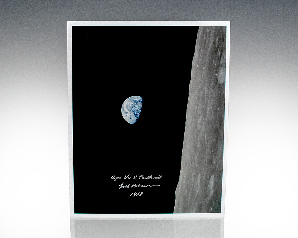 Frank Borman ‘Earthrise’ Photograph Signed.