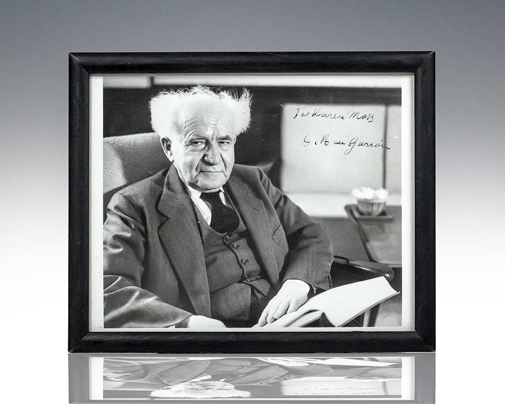 David-Ben Gurion Signed Photograph.