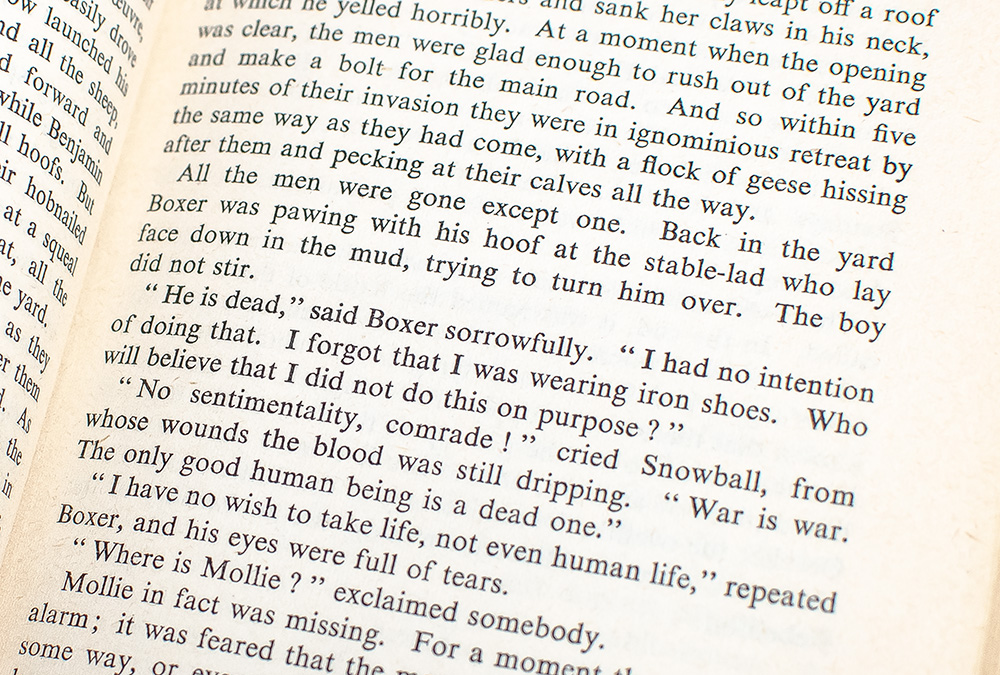 Animal Farm: A Fairy Story.