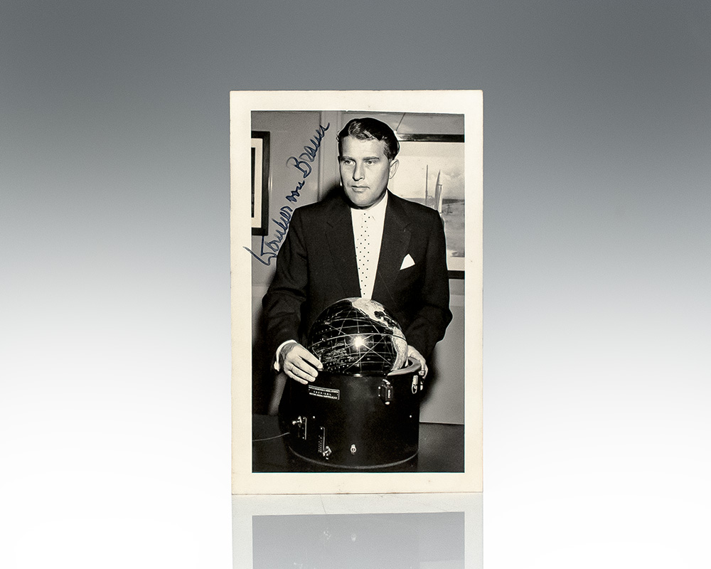 Wernher von Braun Signed Photograph.