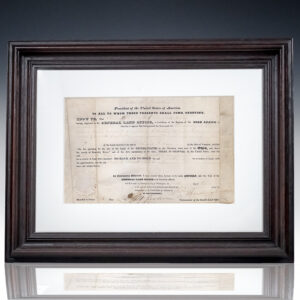 Andrew Jackson Signed Land Grant for Vigo County, Indiana, for Charles B. Modesitt.