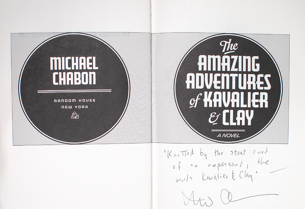 The Amazing Adventures and Kavalier and Clay.