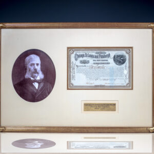Meyer Guggenheim Signed Chicago, St. Louis and Pittsburgh Railroad Company Stock Certificate.