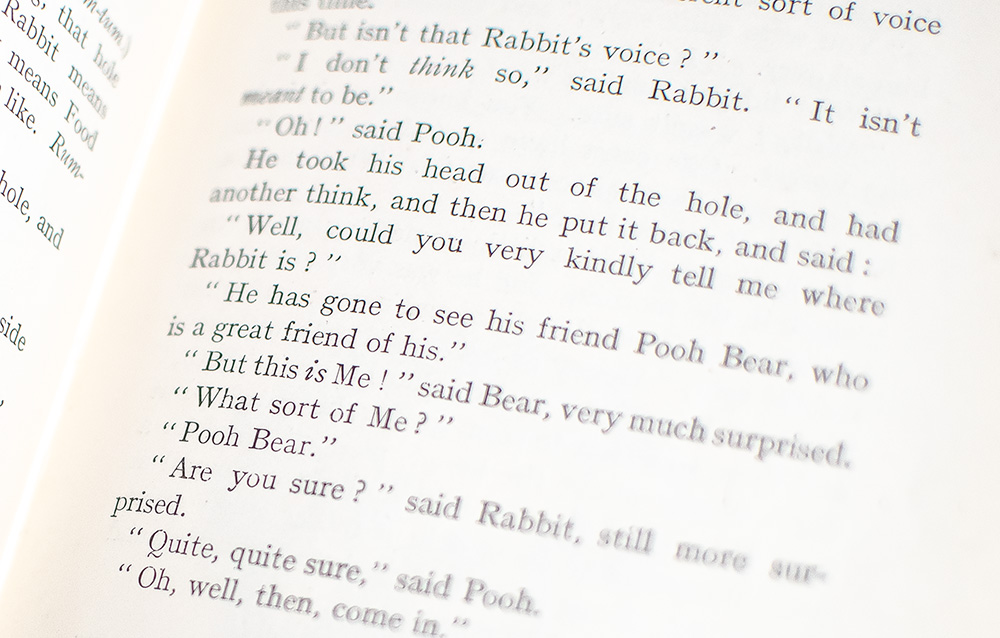 The Four Pooh Books: When We Were Very Young; Winnie-The-Pooh; Now We Are Six; The House At Pooh Corner.