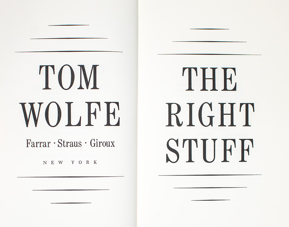 The Right Stuff.