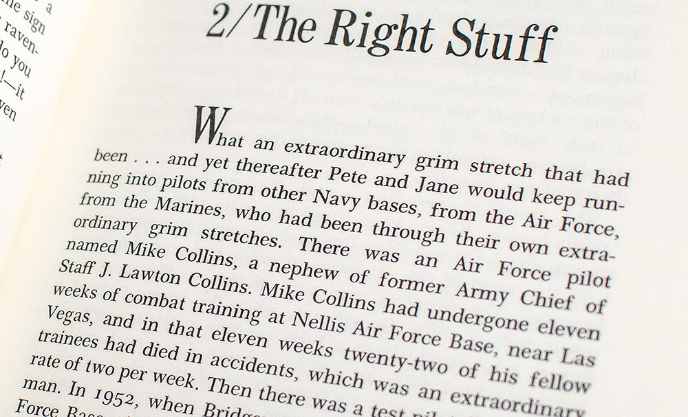 The Right Stuff.