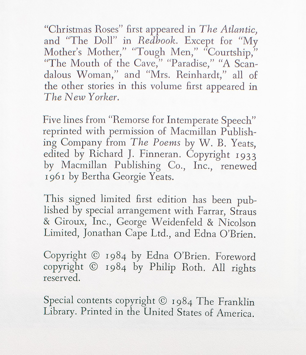 A Fanatic Heart: Selected Stories.