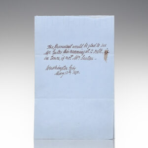 Zachary Taylor Autograph Note.