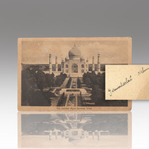 Jawaharlal Nehru Postcard Signed.