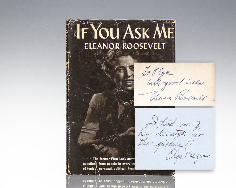 If You Ask Me. [AND] Eleanor Roosevelt Lock of Hair.