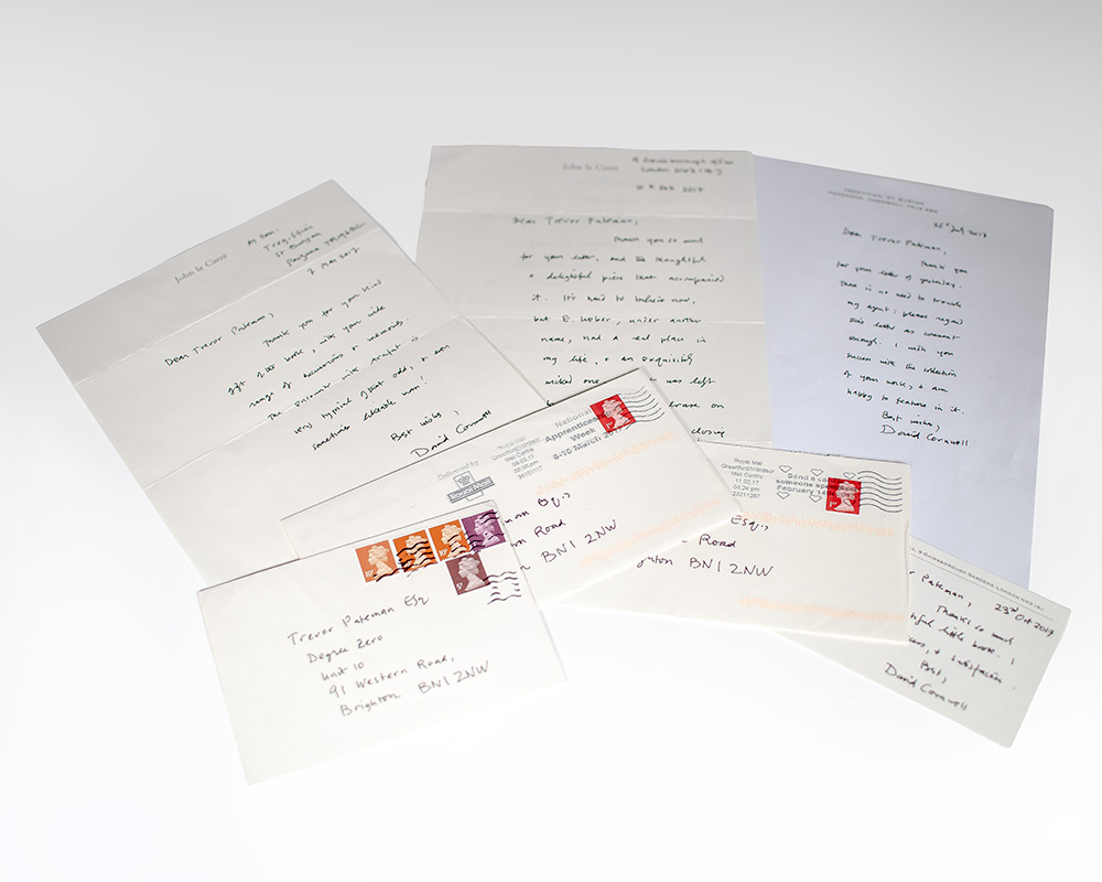 John le Carré Autograph Letters Signed.