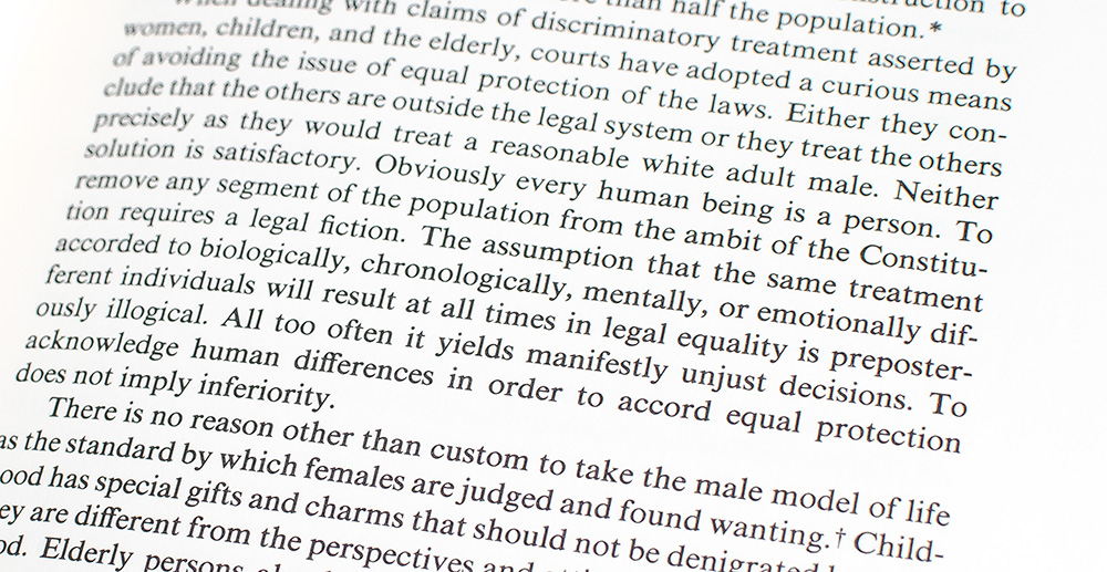 Unequal Protection: Women, Children, and the Elderly in Court.