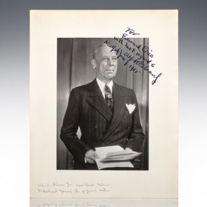 Alfred P. Sloan Signed Photograph.
