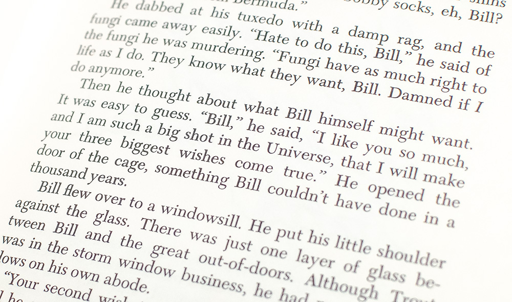 Breakfast of Champions or Goodbye, Blue Monday.