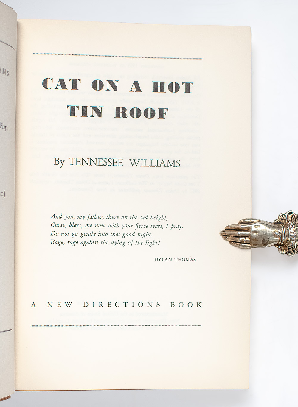 Cat On A Hot Tin Roof.