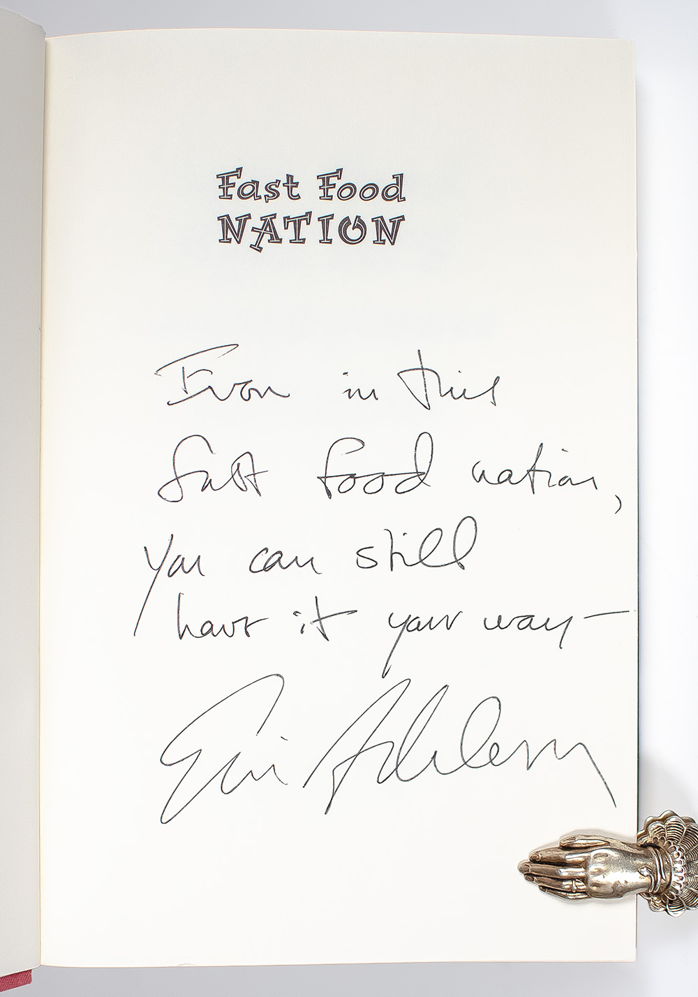 Fast Food Nation: The Dark Side of the All-American Meal.