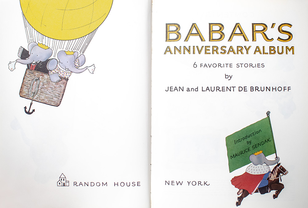 Babar's Anniversary Album: 6 Favorite Stories.