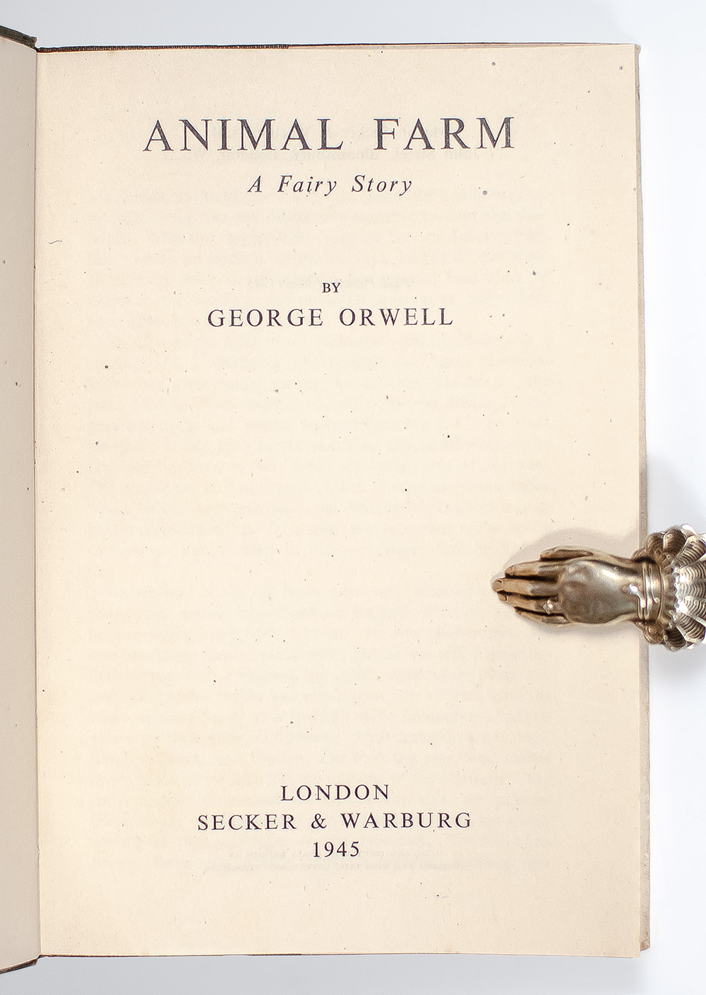 Animal Farm: A Fairy Story.