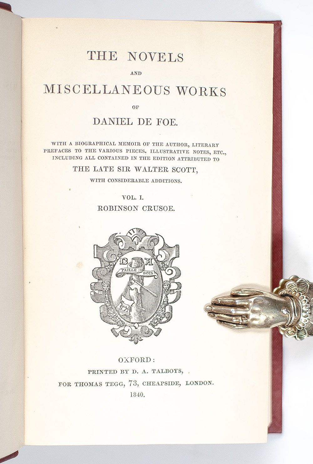 The Novels and Miscellaneous Works of Daniel Defoe.