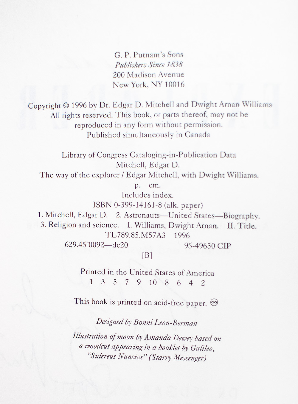 The Way of the Explorer: An Apollo Astronaut's Journey Through the Material and Mystical World.