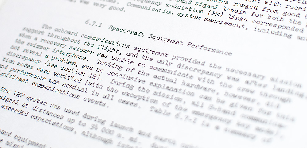 Frank Borman Signed Apollo 8 Mission Report.