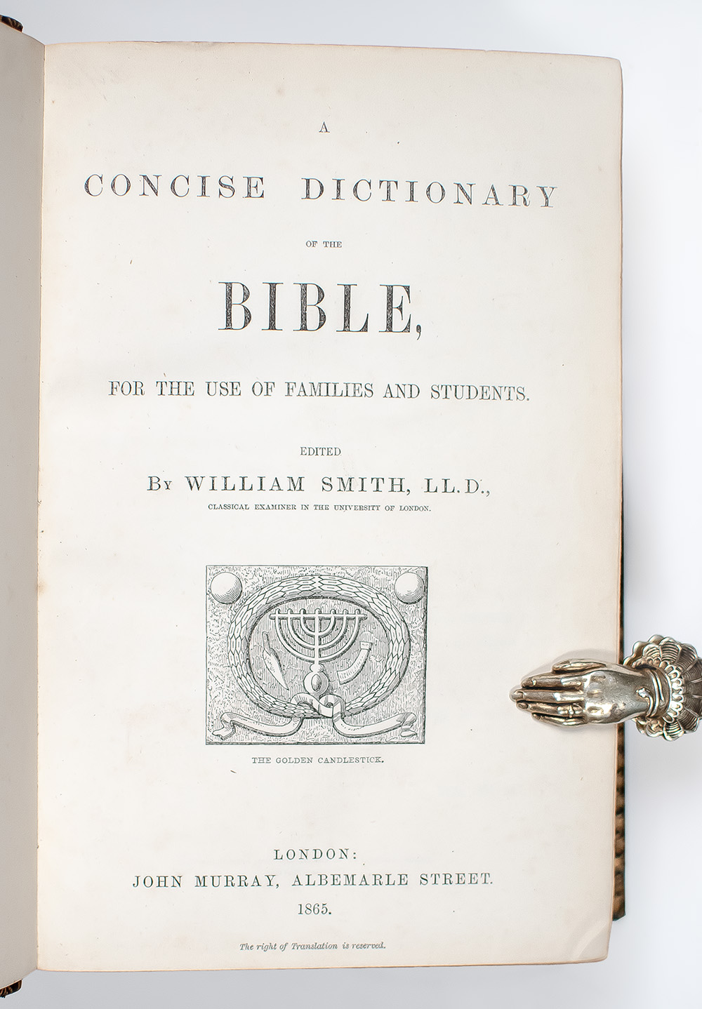 A Concise Dictionary of the Bible, For the Use of Families and Students.