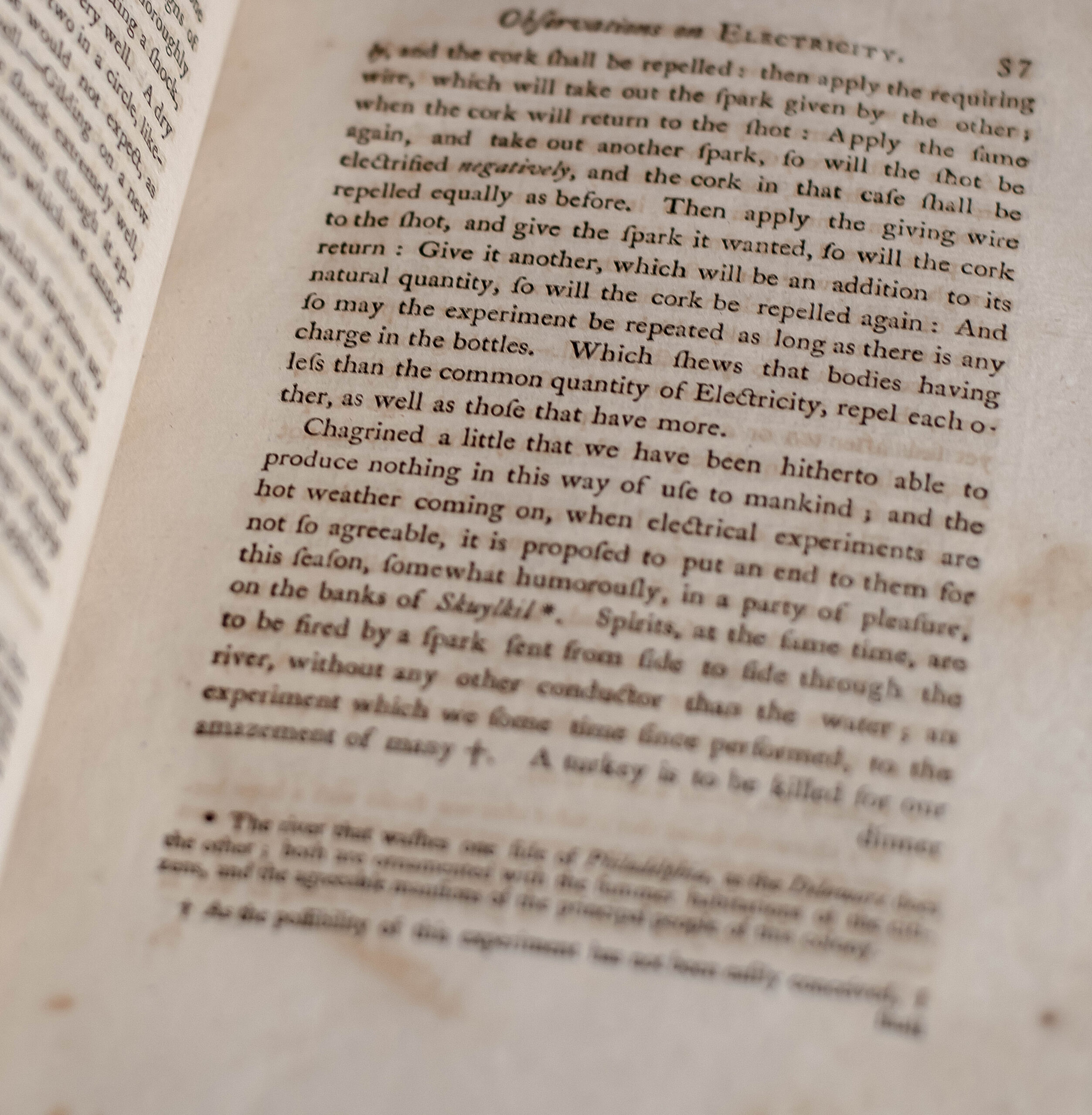 Experiments and Observations on Electricity, Made at Philadelphia in America, by Benjamin Franklin, L.L.D. and F.R.S. To which are added, Letters and Papers on Philosophical Subjects. The Whole corrected, methodized, improved, and now first collected into one Volume, and Illustrated with Copper Plates.