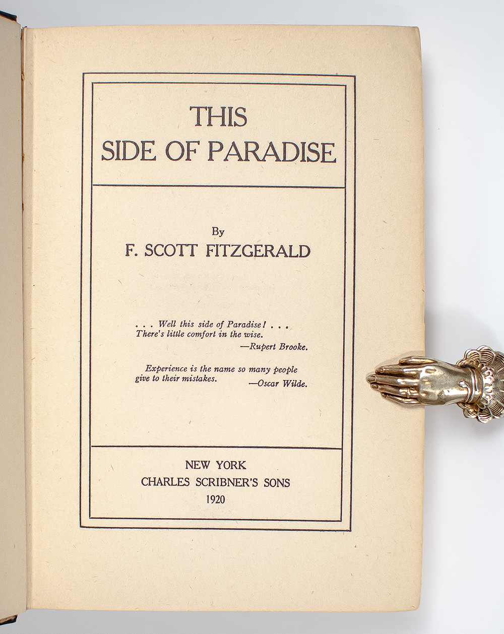 This Side of Paradise.