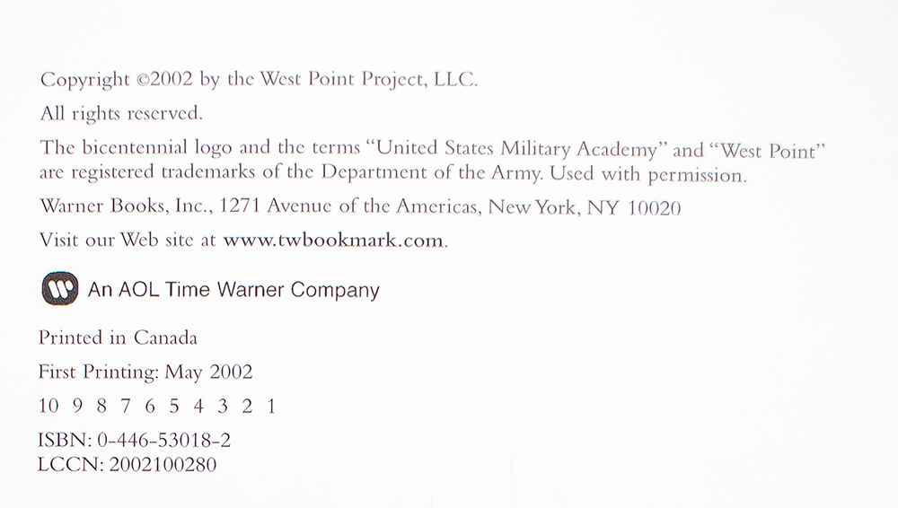 West Point: Two Centuries of Honor and Tradition.