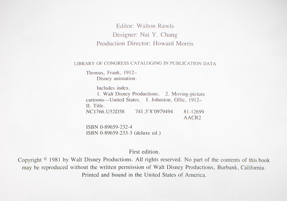Disney Animation: The Illusion of Life.