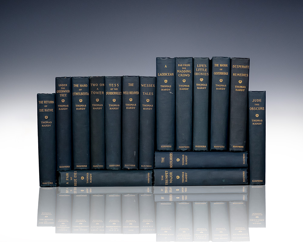 The Works of Thomas Hardy. [Including Far from the Madding Crowd; The Mayor of Casterbridge; The Trumpet-Major; Tess of the D’Urbervilles; A Pair of Blue Eyes; Two on a Tower; The Return of the Native; Desperate Remedies; Wessex Tales.]