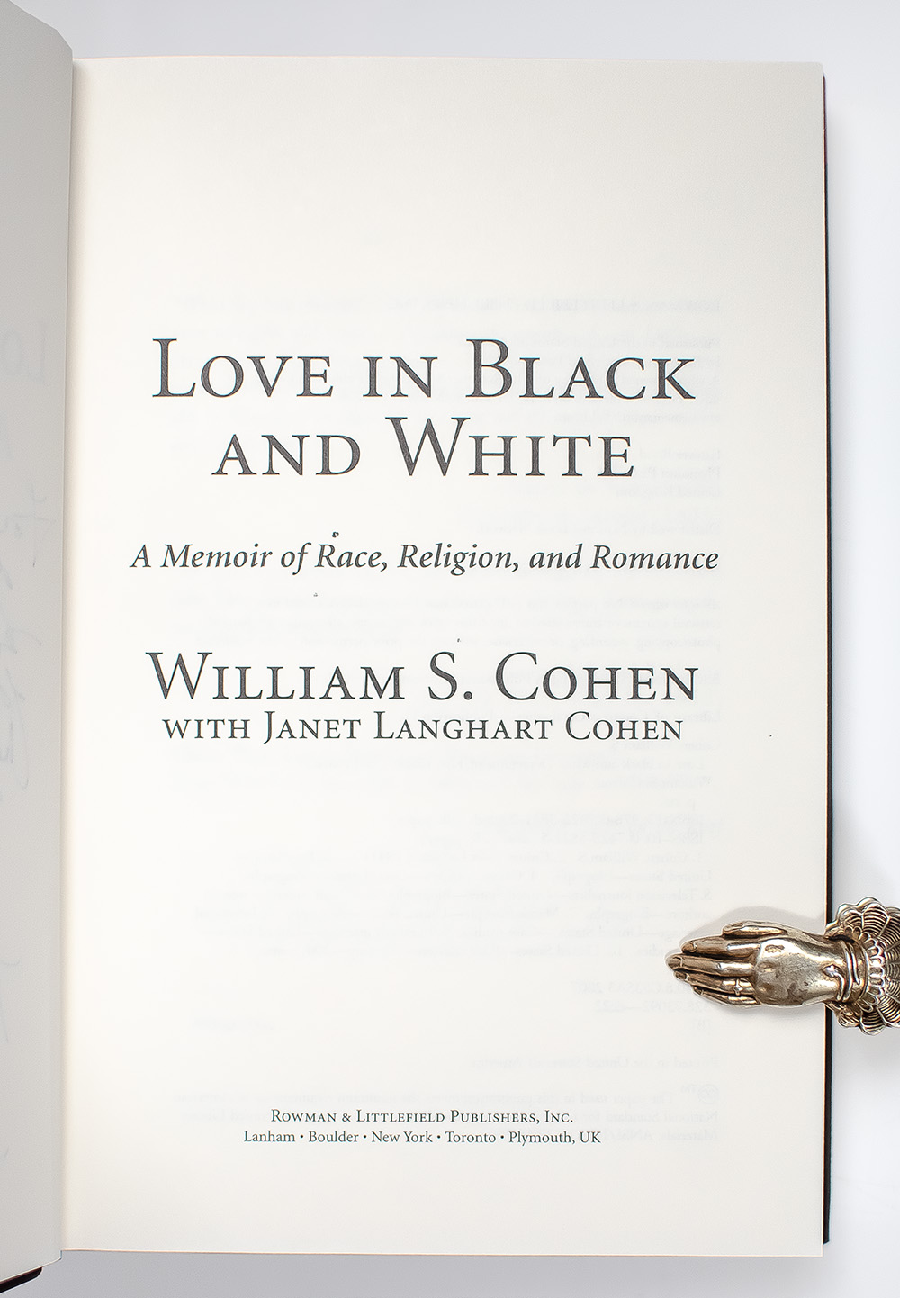 Love in Black and White: A Memoir of Race, Religion, and Romance.