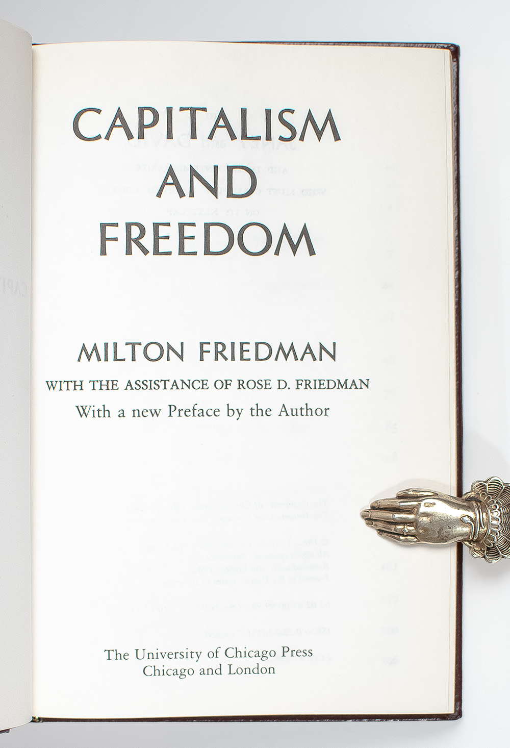 Capitalism and Freedom.