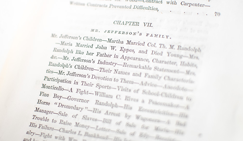 Jefferson at Monticello. The Private Life of Thomas Jefferson, from Entirely New Materials.