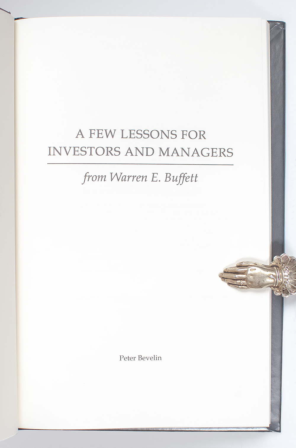 A Few Lessons for Investors and Managers From Warren Buffett.
