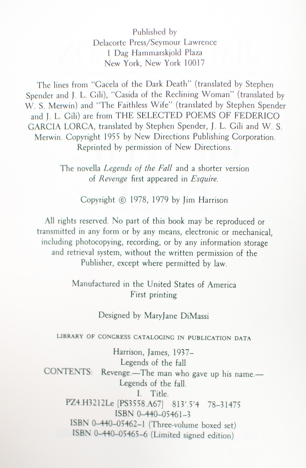 Legends of the Fall.