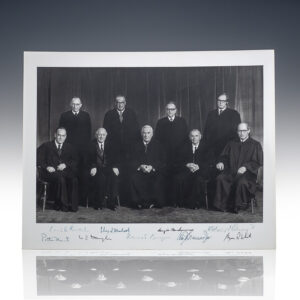 Warren E. Burger Supreme Court Signed Photograph.