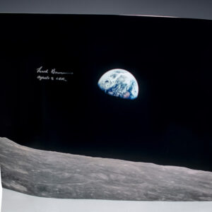 Frank Borman 'Earthrise' Photograph Signed.