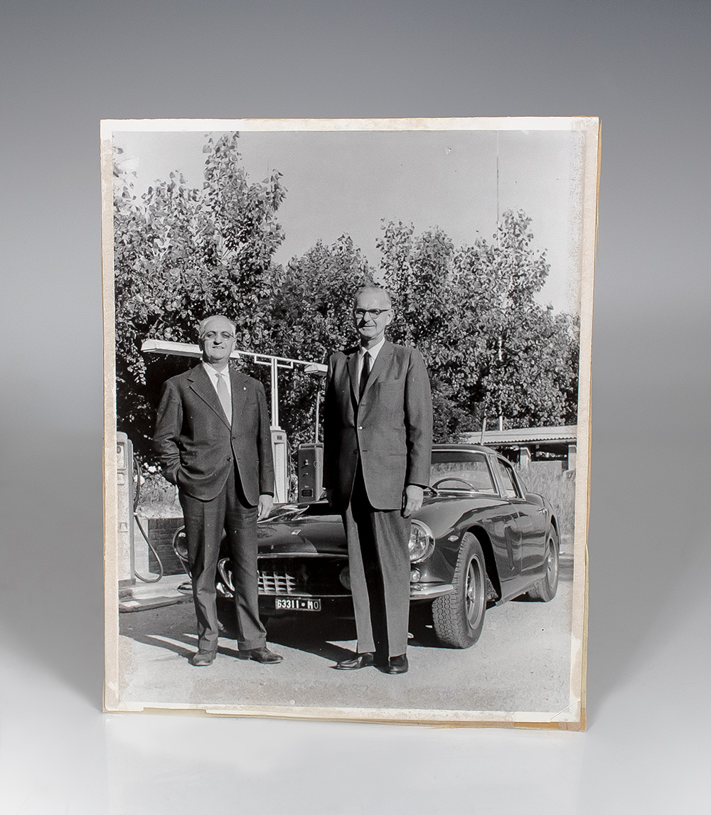 Enzo Ferrari Typed Note Signed.