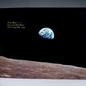 Frank Borman 'Earthrise' Photograph Signed.
