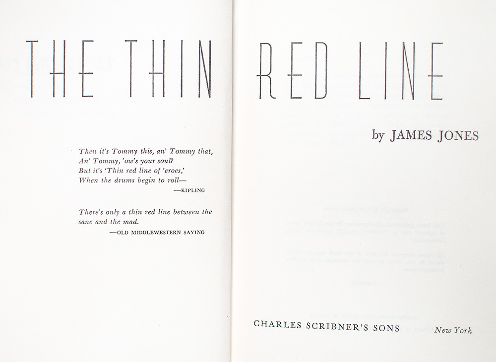 The Thin Red Line.