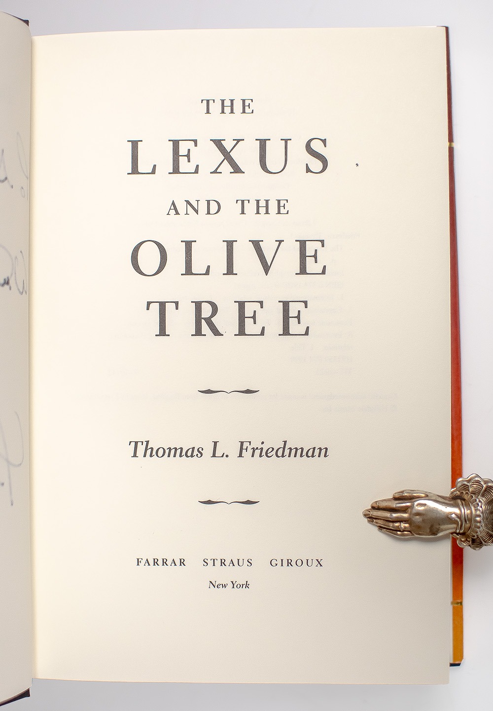 The Lexus And The Olive Tree.