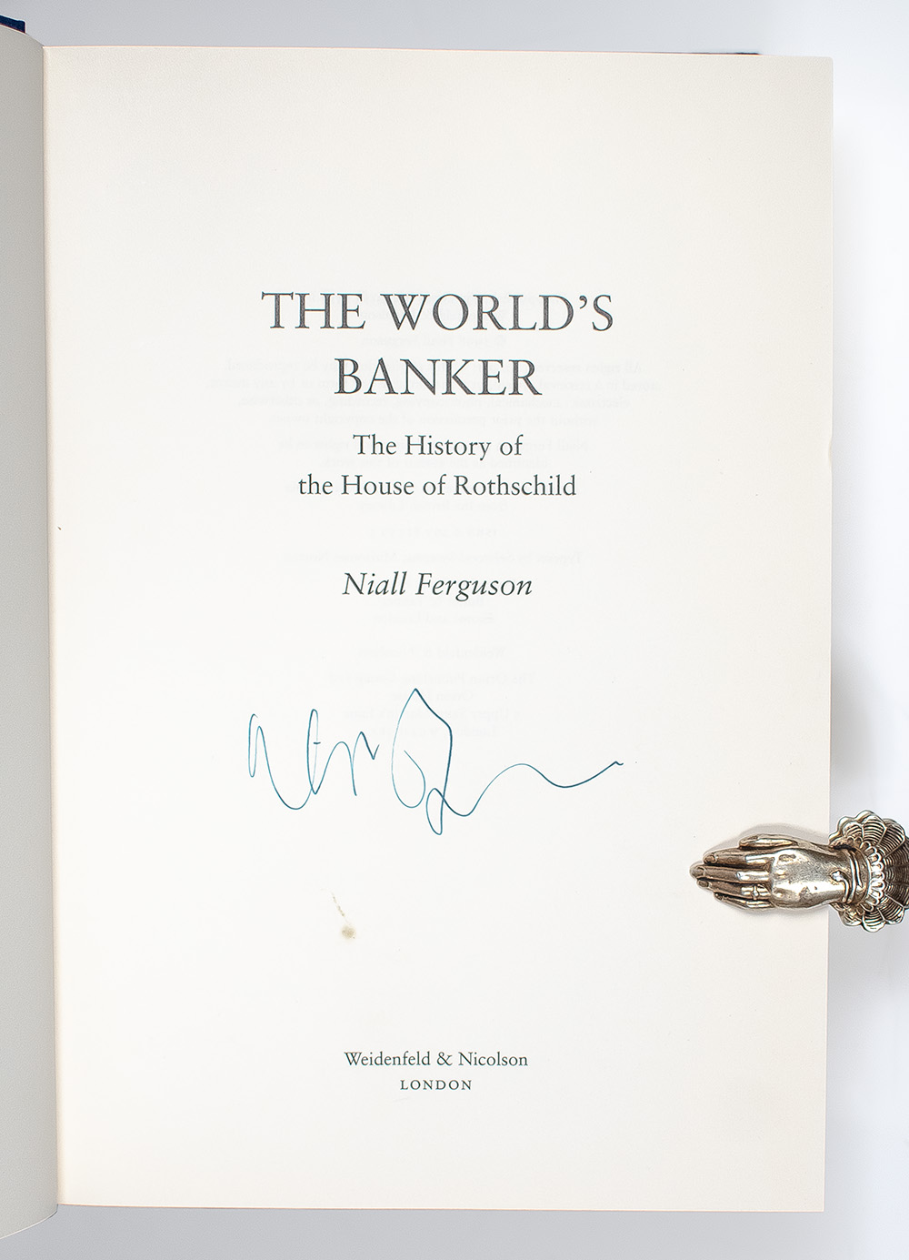 The World's Banker: The History of the House of Rothschild.