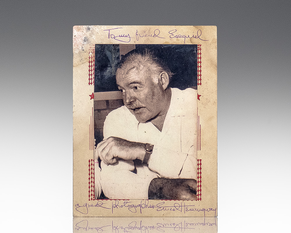 Ernest Hemingway Signed Photograph.
