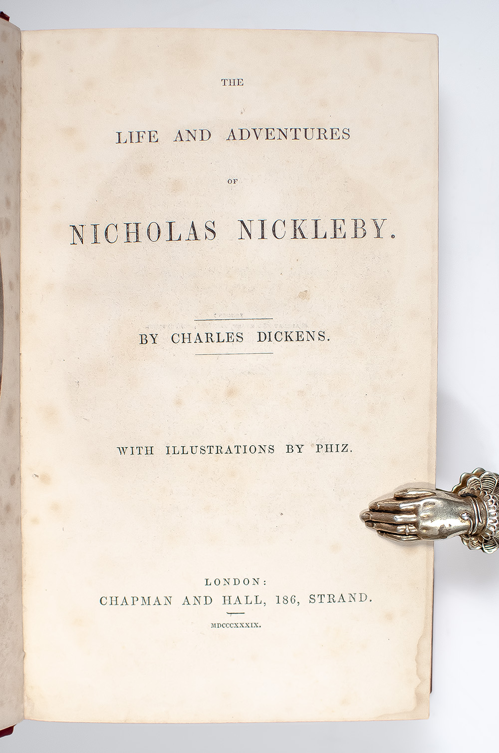 The Life and Adventures of Nicholas Nickleby.